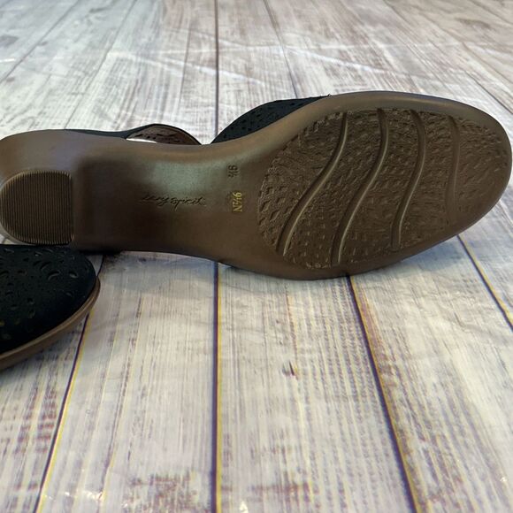 Easy Spirit Cindie Mary Jane Heels Black Shoes Size 9.5 Narrow - Picture 5 of 6